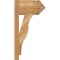 Ekena Millwork Funston Arts & Crafts Rough Sawn Outlooker, Western Red Cedar, 8"W x 14"D x 26"H OUT08X14X26FST03RWR - alternate 2